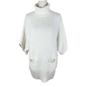 J. Crew Merino Wool Turtleneck Short Sleeve Sweater Minimalist Casual Size Small